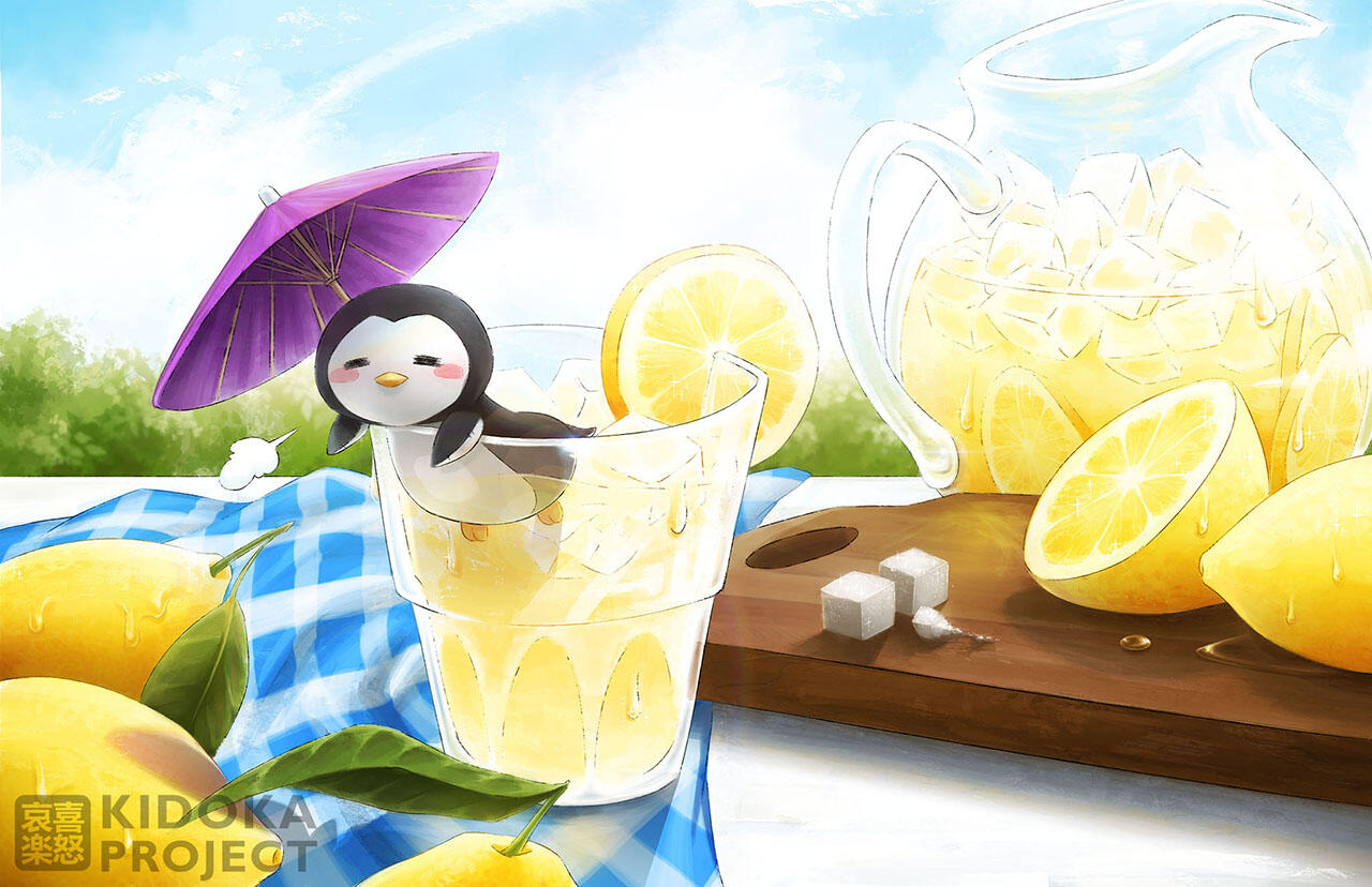 It's so hot~ gotta have some iced lemonade!